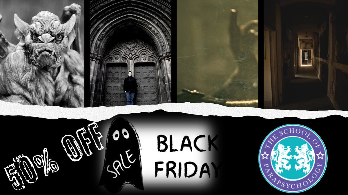 #BlackFriday #Sale on <a href="/parapsychschool/">SCOP</a> online courses: Poltergeists, Demonic Possession, Foundations of Parapsychology, Ghosts &amp; Ghouls etc

50% off many courses for today (Friday) only! Buy one NOW as a #Christmas Gift for the one you love!

Sign-up here: shorturl.at/w5ROF