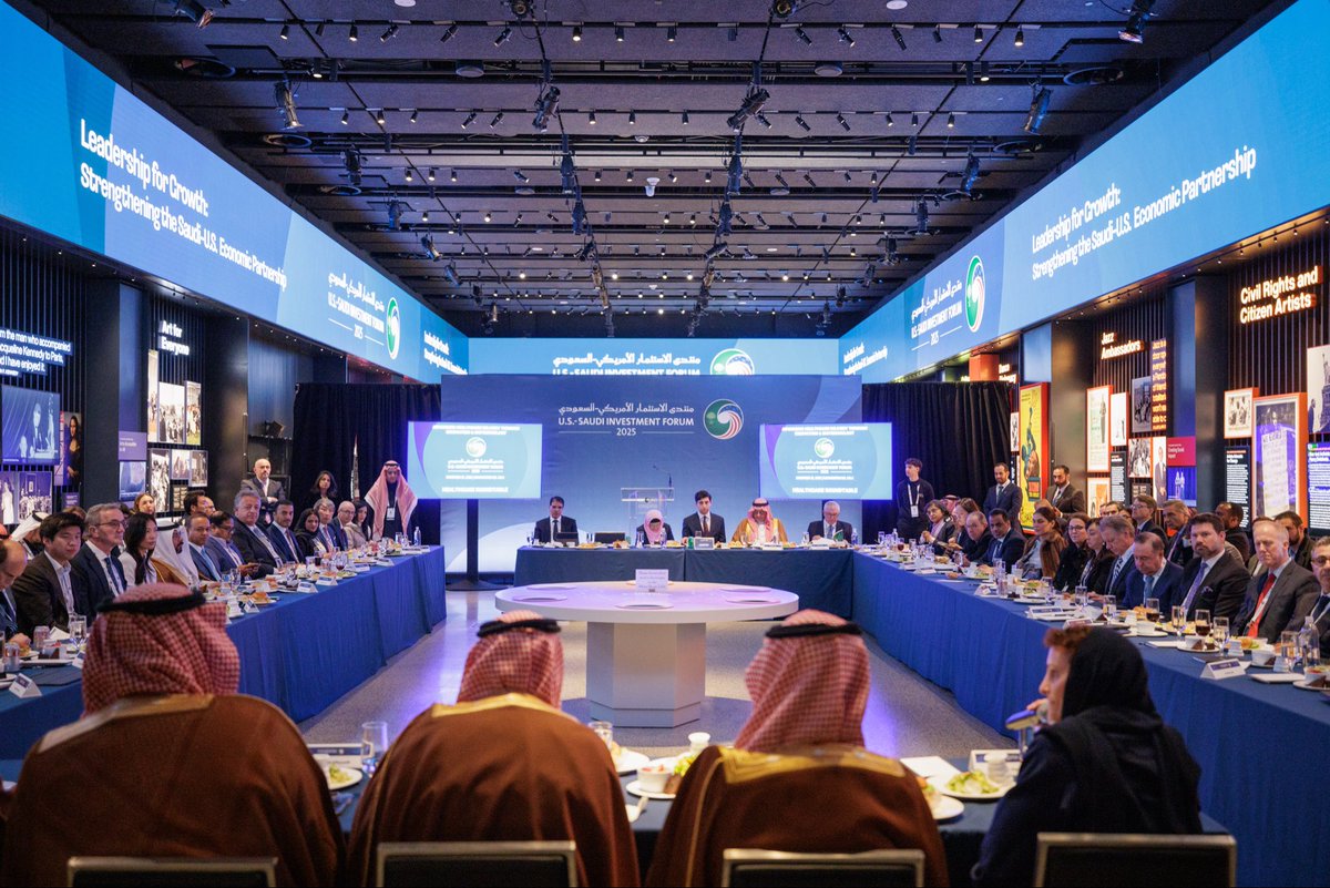 InvestSaudi's tweet image. At the Advancing Global Health Through Biotech &amp;amp; Innovation roundtable, Saudi and U.S. leaders discussed partnerships to advance global health innovation and improve lives worldwide.

#USSaudiForum2025