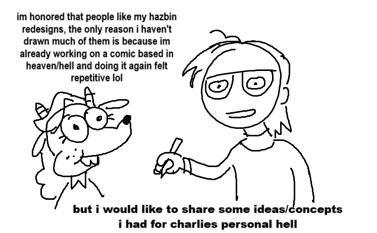 megandoesart1's tweet image. (thread) me rambling about different hazbin hotel concepts and ideas i think would be cool and neat and would like to see explored