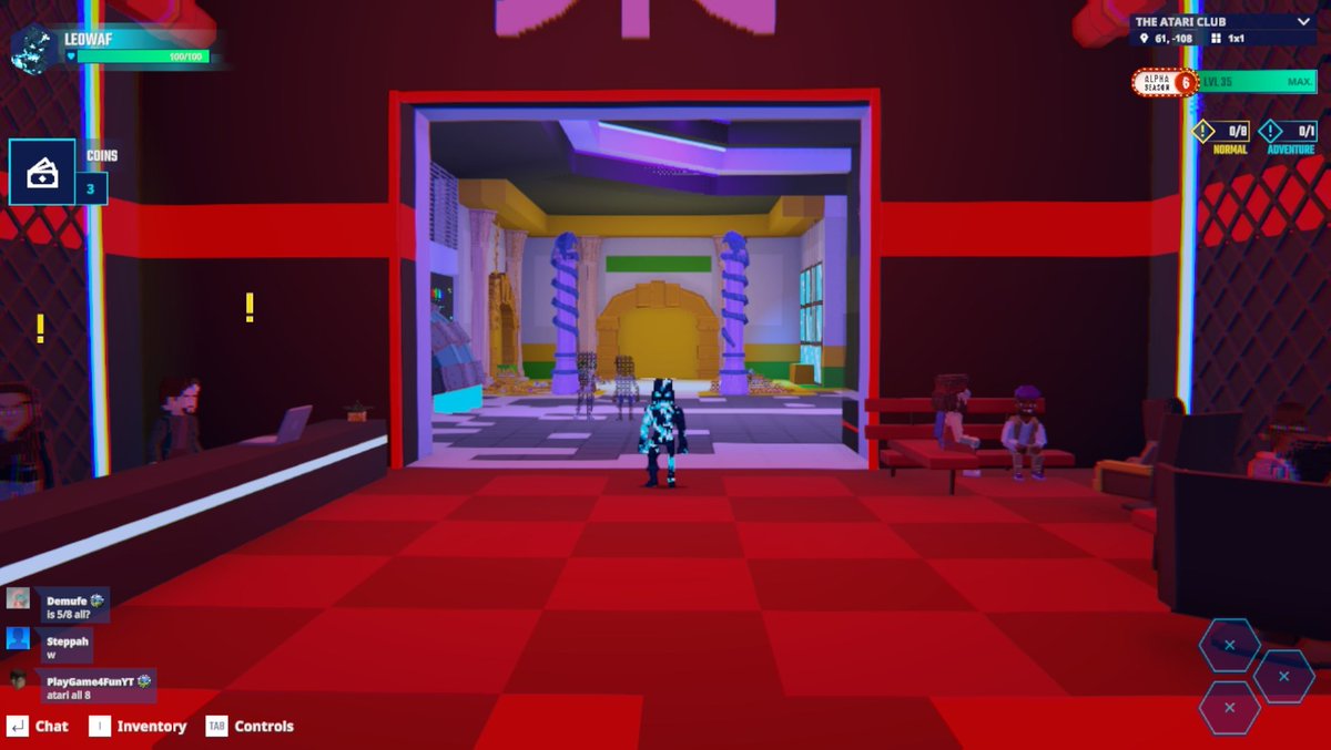 This Atari Corridor needs some elevator music <a href="/TheSandboxGame/">The Sandbox</a>  tsbga.me/TheSandbox