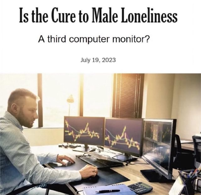 BoxxiCardboard's tweet photo. @jacksfilms You're not a real alpha male until you have at least 3 computer monitors #YIAYalpha https://t.co/xw7ebbWhAY