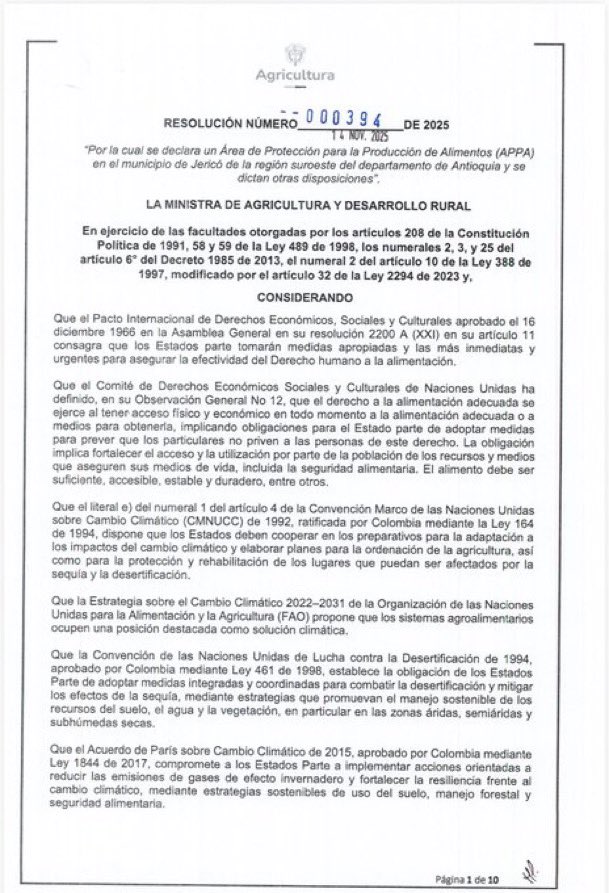 Criticolombia2's tweet image. ¡Atención Colombia! El gobierno comunista decretó la APPA expropiadora en el municipio de Jericó. Avanza la destrucción de Colombia por parte de este miserable gobierno. Ya los propietarios no podrán decidir que hacer con sus tierras. Compartir por favor!