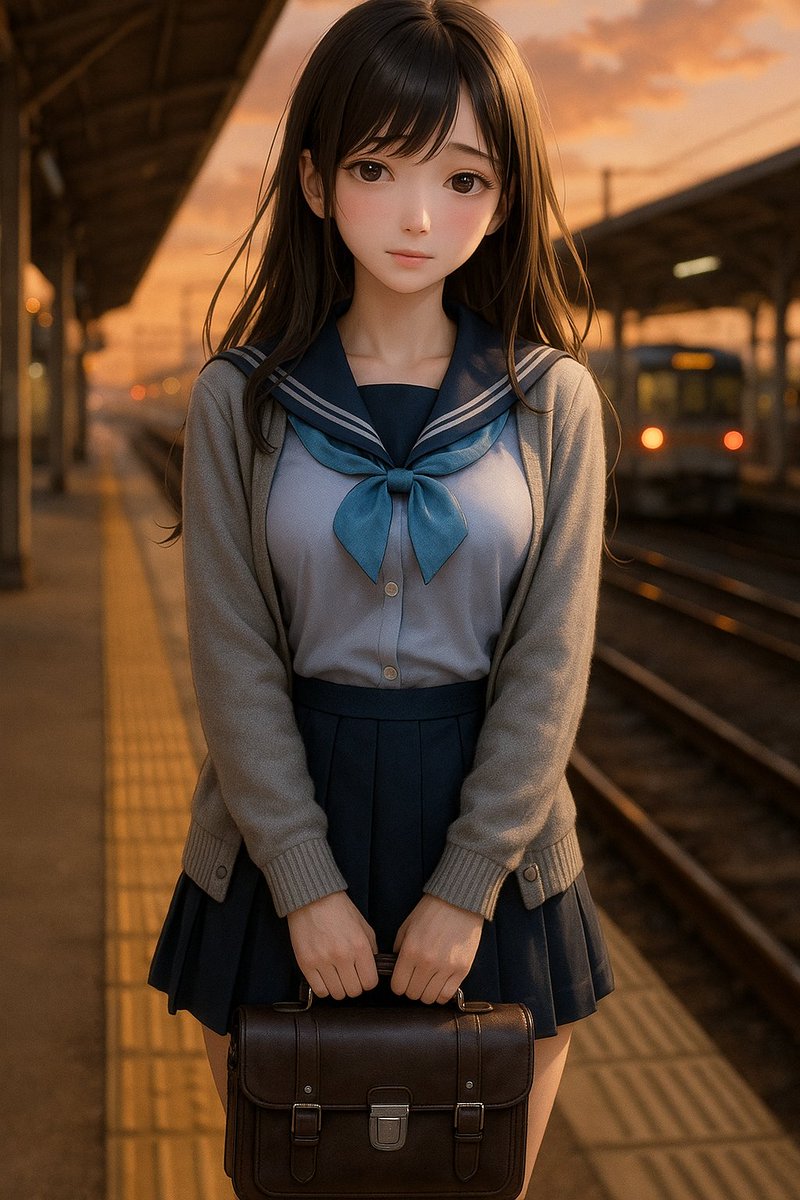 nemuru_gen's tweet image. ネムルが投稿

夕暮れのプラットホームで電車を待つ少女、切なげな微笑と制服の美しさ。

#gpt4o #aiart