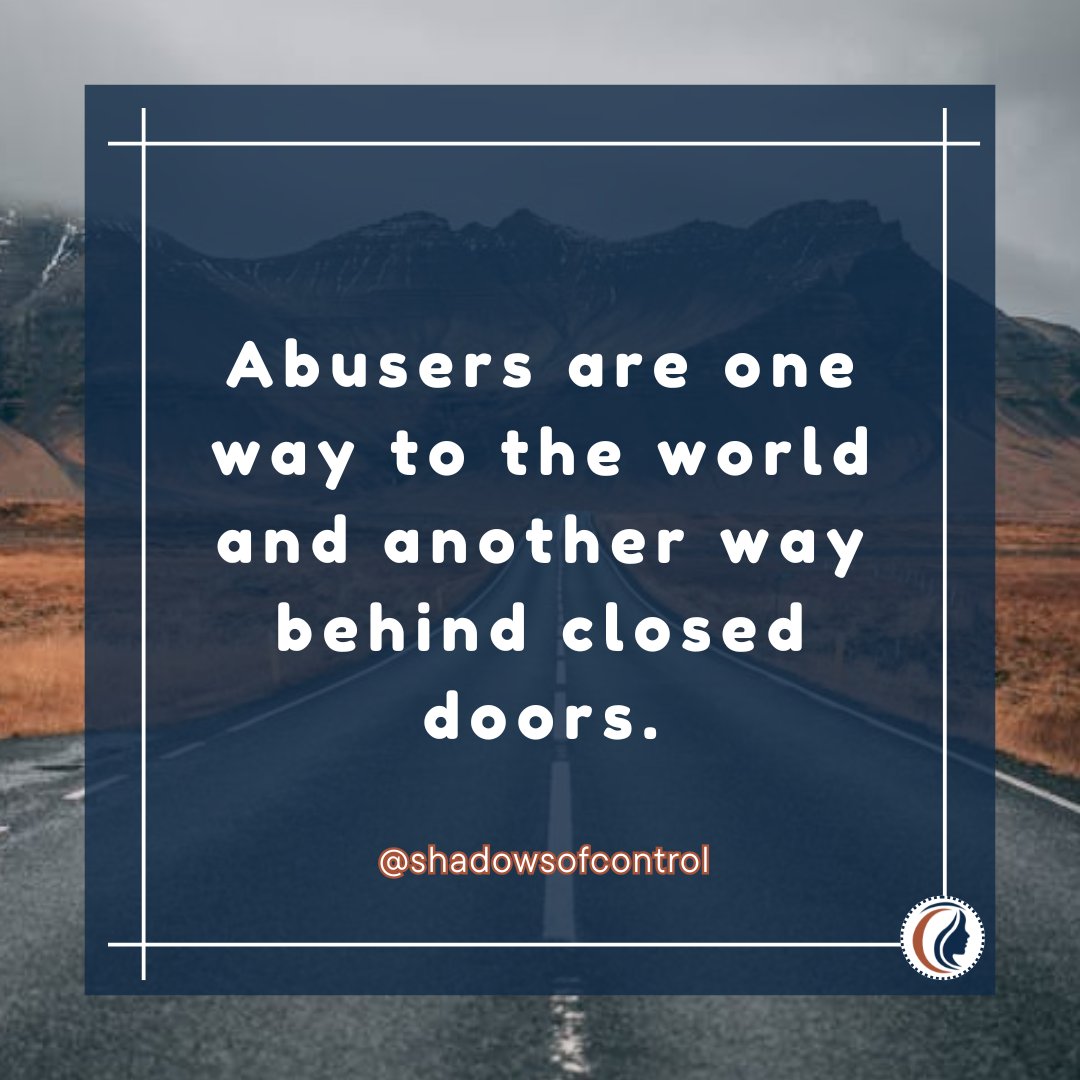 shadows_control's tweet image. Public charm is not proof of private kindness. Many abusers protect their image while harming those closest to them.
#CoerciveControl