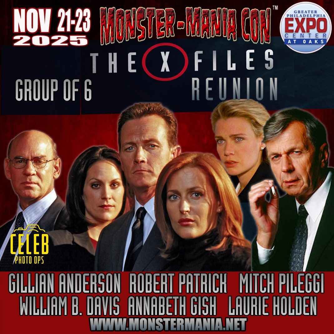 PhillyCyberGeek's tweet image. 💥 FUN FACT: Mitch Pileggi, Annabeth Gish &amp;amp; Robert Patrick all appeared on both #TheXFiles &amp;amp; #SonsOfAnarchy!

Catch these stars in person at @MonsterManiaCon #Philly #ComicCon! 👽🛸🏍️

#XFiles #SOA #Action #SciFi #Supernatural #Horror #Thriller #Philadelphia