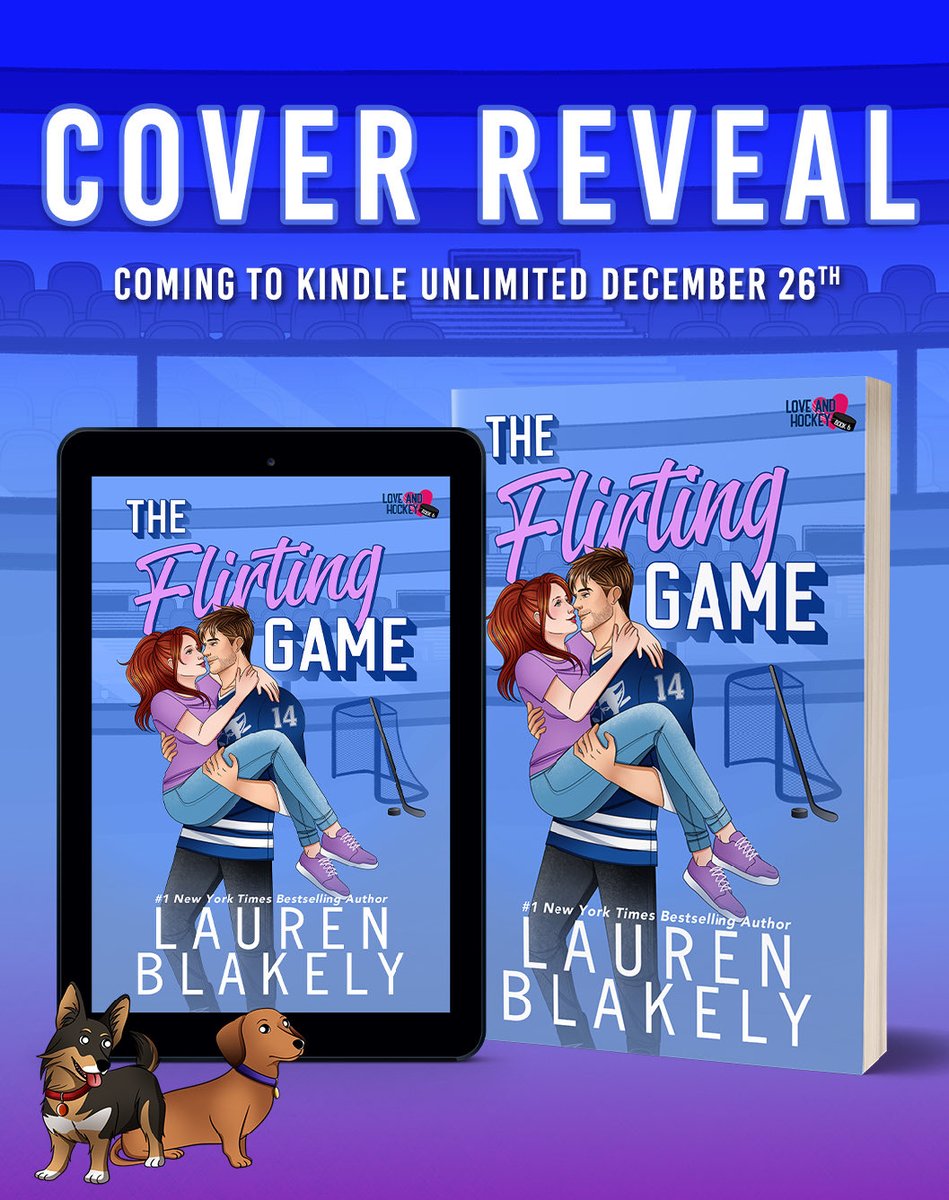 redcheeksreads's tweet image. THE FLIRTING GAME, a new #hockeyromance from @LaurenBlakely3, is coming to Kindle Unlimited on December 26! The #coverreveal is #ontheblog! 

COVER bit.ly/4r7SNyH
KINDLE PREORDER blkly.pub/flirtinggameAMZ
OUT NOW ON AUDIBLE blkly.pub/FlirtingGameAUD