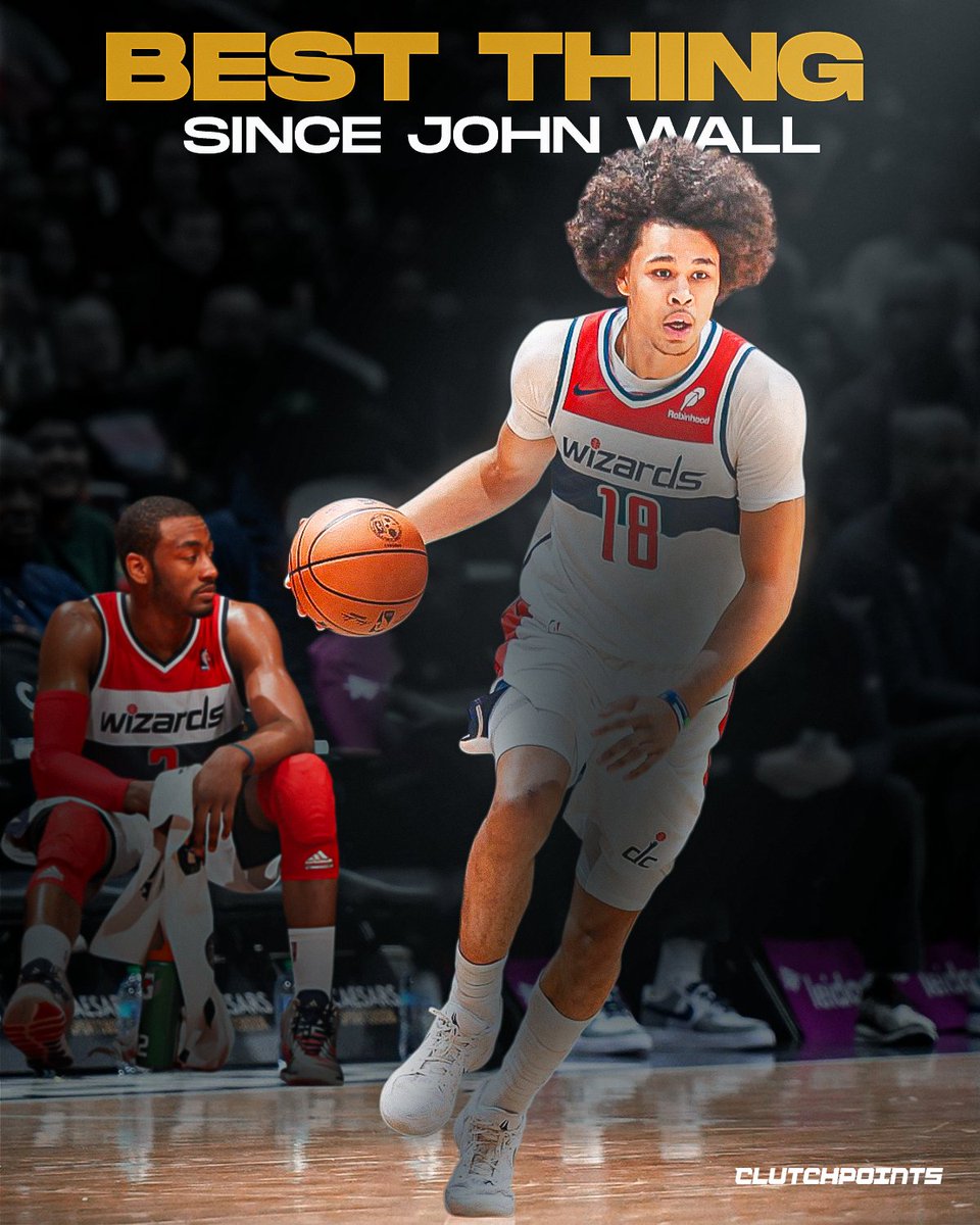 ClutchPoints's tweet image. The Wizards have a rising star on their hands.

Kyshawn George is providing hope in DC for the first time since prime John Wall.

Wall, though, signed a $171 million supermax in 2017, and then played only 73 more games in a Wizards uniform.

Since then, there hasn&apos;t been much to…