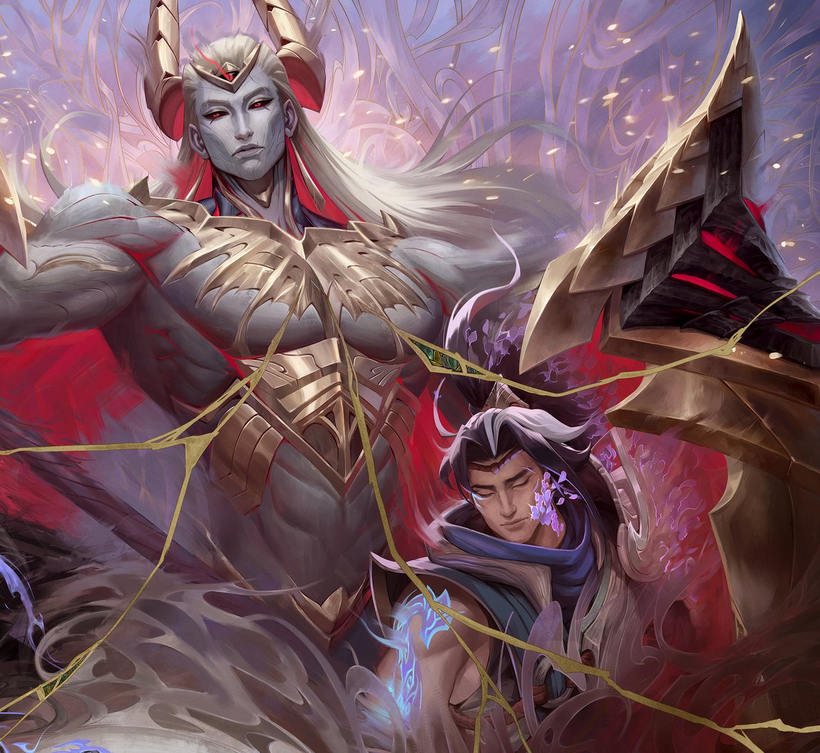 Sinon0017's tweet image. oof hes protecting xin under his wings