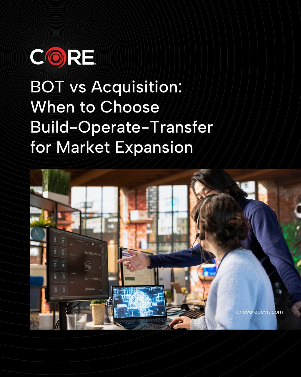 onecoredevit's tweet image. Want market control + lower costs? BOT beats acquisition in more ways than one. Explore the difference!

Read: onecoredevit.com/news-and-insig…

#OneCoreDevIT #CORESolutions