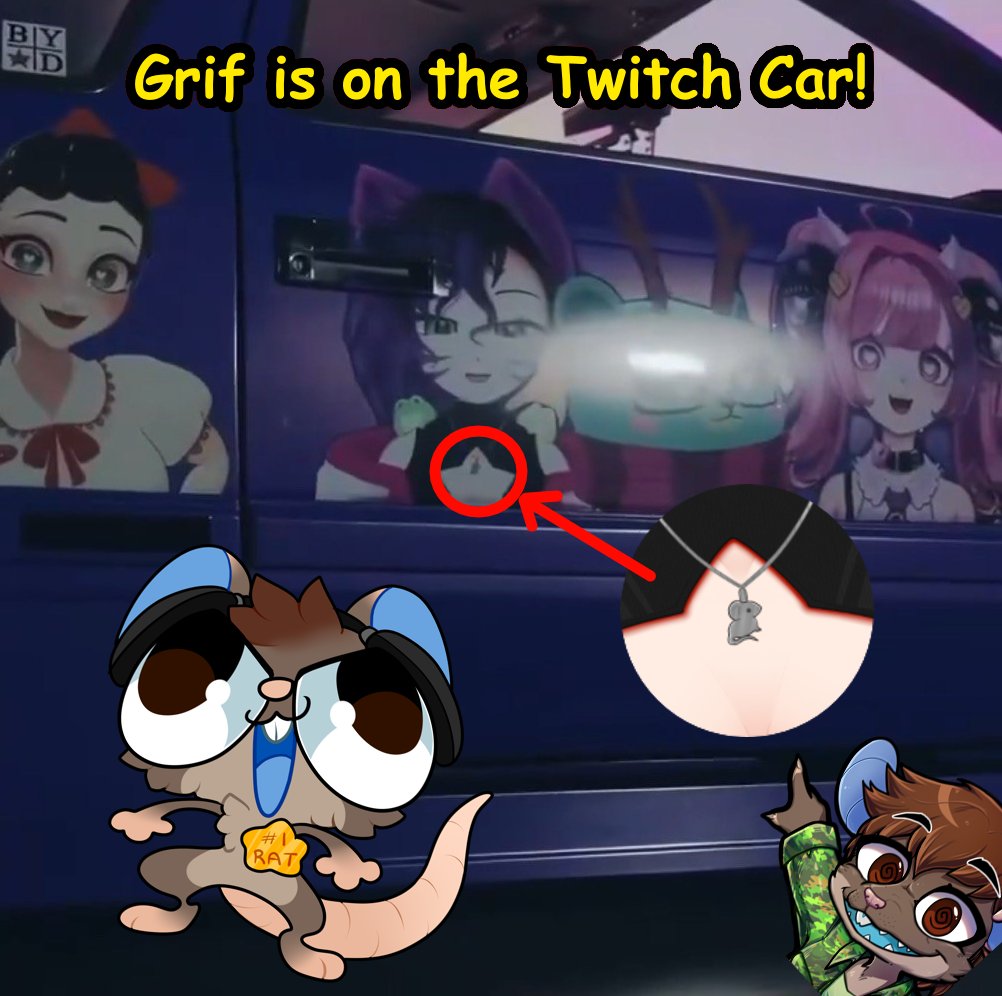 Aussiegrif's tweet image. FRIENDS! I finally made it!
I'm on the Twitch Car!

(Shoutout to my wife Mega for actually being the one on the car; she's the best)