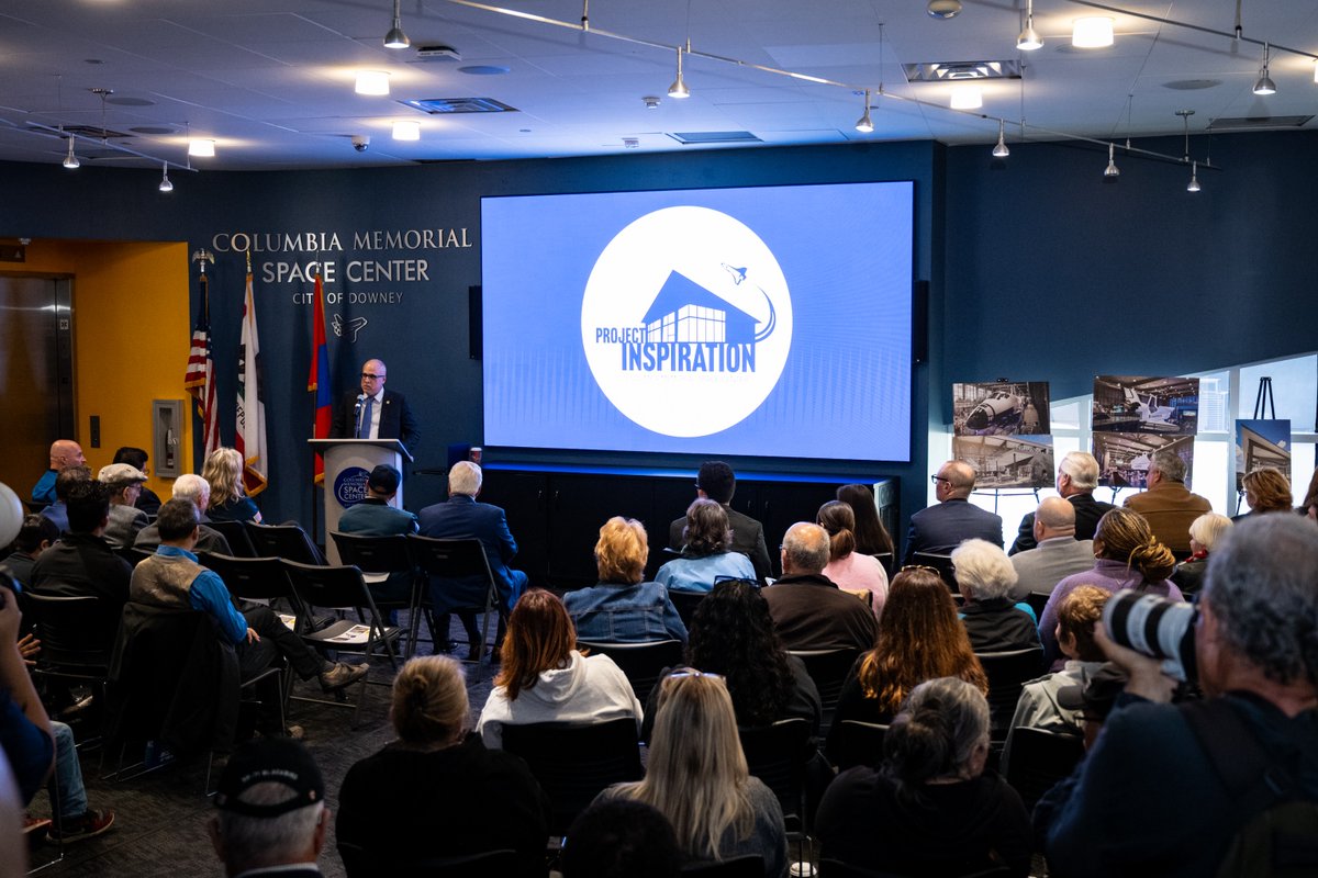 CityofDowney's tweet image. The City of Downey and the Columbia Memorial Space Center broke ground on the center’s second building expansion on Monday. The new facility is set to be completed in the winter of 2026 and will support expanded programming.

#CityofDowney #DowneyCA #CMSC