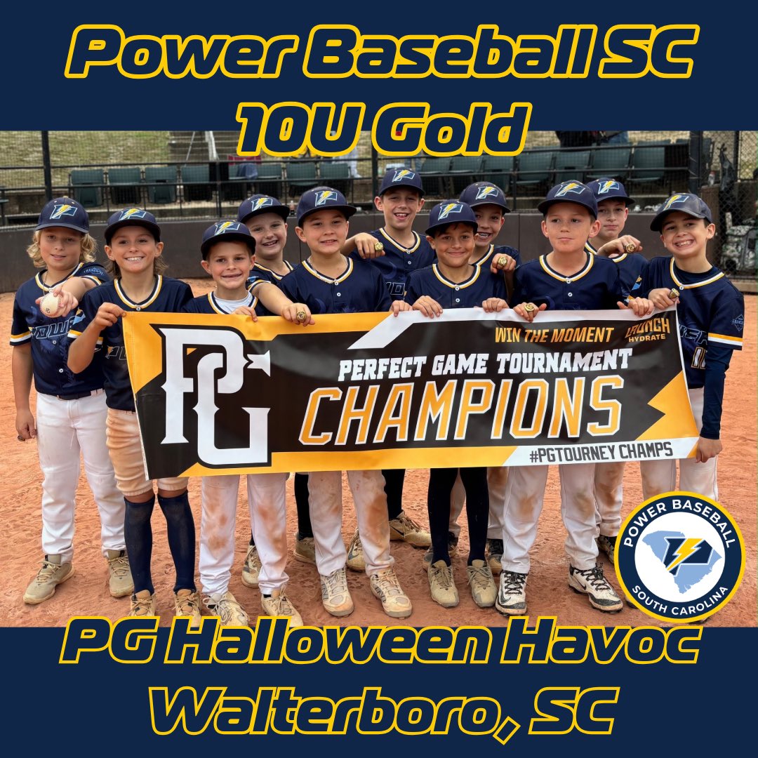 PowerBSBSCYouth's tweet image. Congratulations to Power Sc 10U Gold on a outstanding Fall season ! Guys finished the year with a 18-5 record , Placing in 4 out of their 5 tournaments! 

#LowCountryRegion #More4Most #PowerUp ⚡️