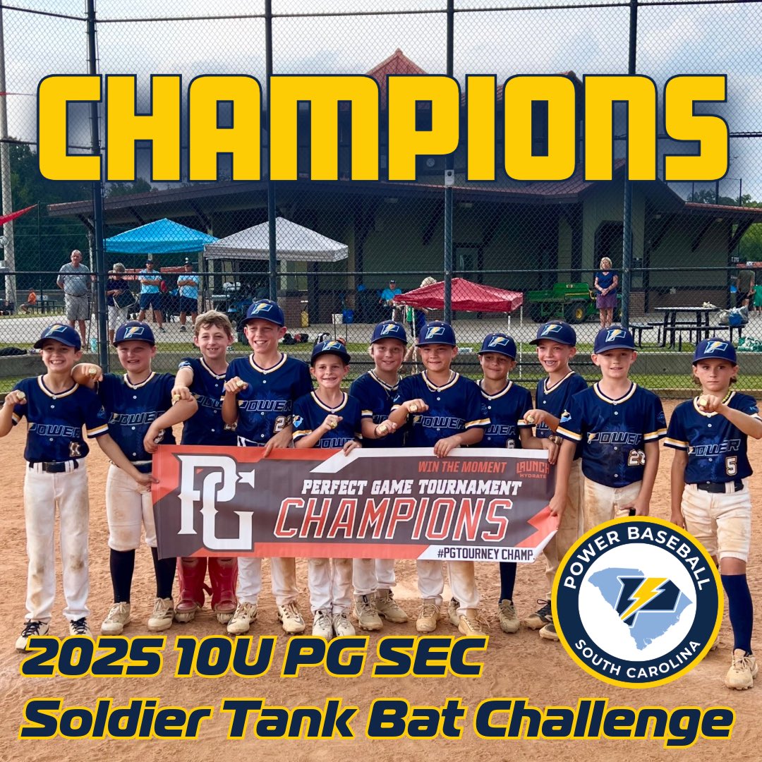 PowerBSBSCYouth's tweet image. Congratulations to Power Sc 10U Gold on a outstanding Fall season ! Guys finished the year with a 18-5 record , Placing in 4 out of their 5 tournaments! 

#LowCountryRegion #More4Most #PowerUp ⚡️