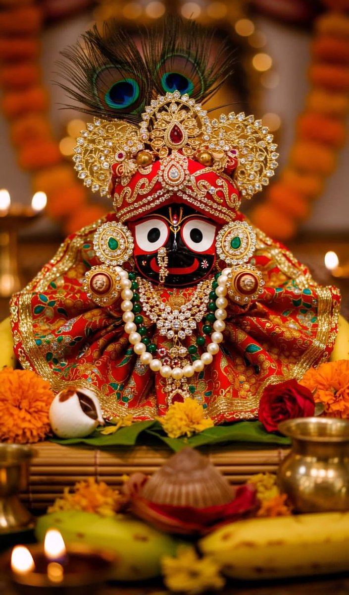 Hindu_Ram_Ram_'s tweet image. “हे प्रभु जगन्नाथ, नीलांचल के नाथ,
आपकी कृपा से ही जीवन की हर थकी हुई राह में नई उम्मीद जागती है।
आपकी विशाल आँखें जगत की हर पीड़ा, हर प्रार्थना और हर धड़कन को सुनती हैं।🌸🙏