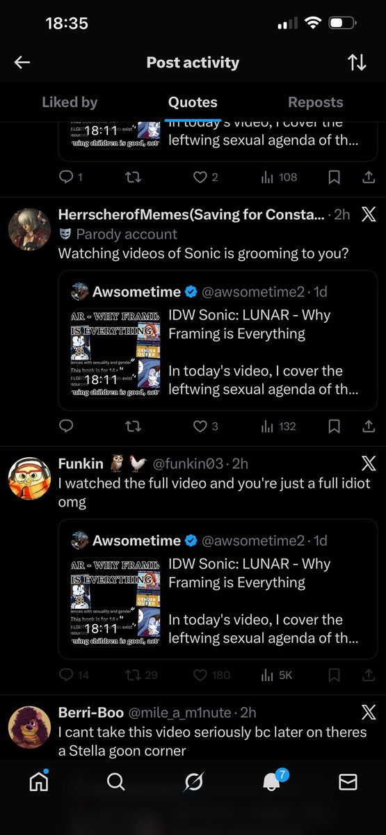 awsometime2's tweet image. It’s so hilarious watching a mountain of people call me insane for saying the comic is an obvious queer allegory, while they themselves are celebrating it being a queer allegory.