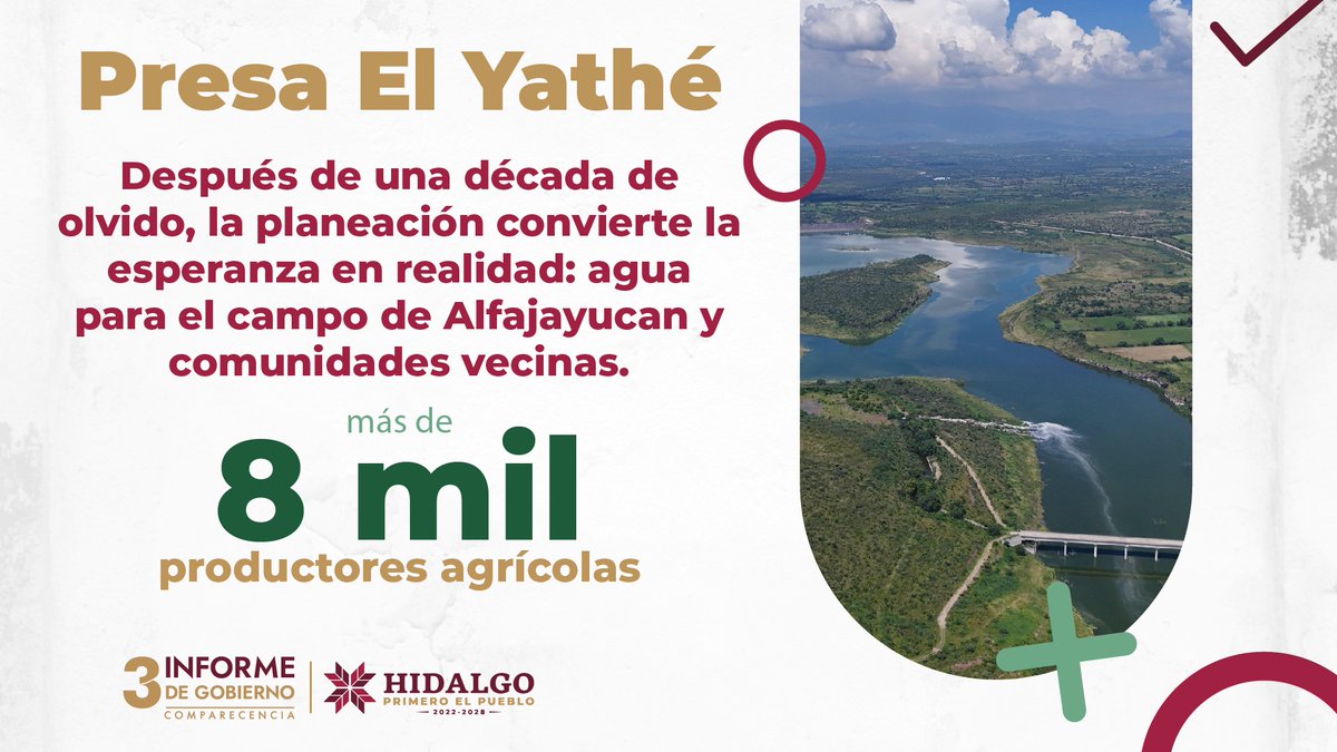 mtellov's tweet image. Hoy el agua vuelve a ser esperanza para quienes trabajan la tierra. El Yathé no solo es una presa: es justicia social.

 #ComparecenciasHidalgo2025 #HidalgoCrece #HablemosDeResultados2025