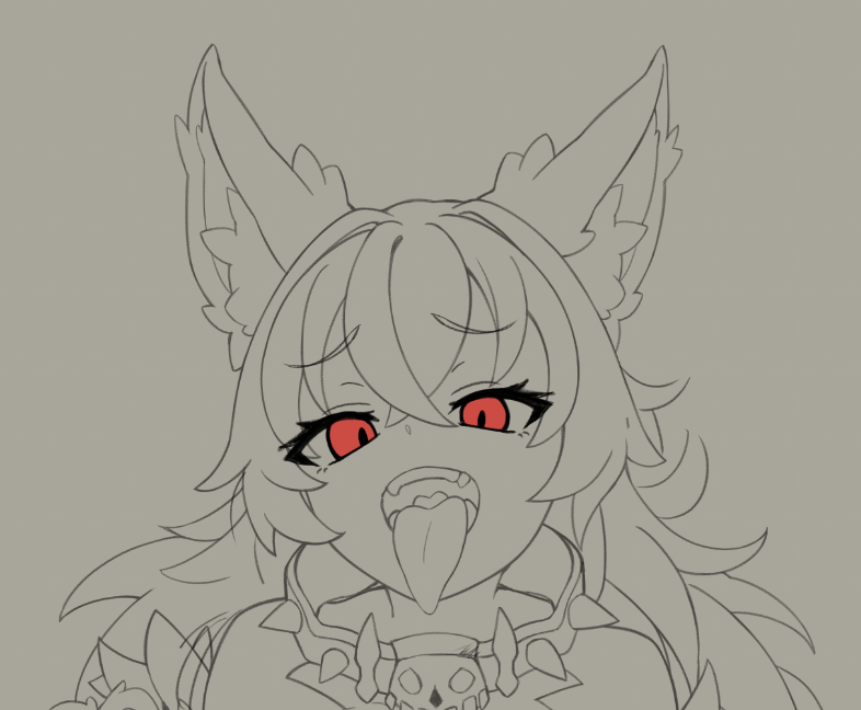 LuxeKemono's tweet photo. Hellhound :P Wip #mge #monstergirlencyclopedia https://t.co/aPt77CGahP