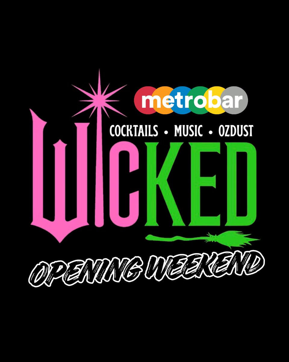 metrobardc's tweet image. Join us Wicked’s opening wknd 🩷💚 for themed cocktails 🍸, music 🎶, and #karaoke 🎤 this Thur &amp;amp; Fri. Whether you’re a good witch or a little bit wicked, grab your friends, dress to impress, and get ready for nights that’ll leave you changed, for good!
metrobardc.com/metrobar-event…