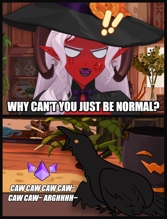 MeliVirus's tweet photo. @TieflingMelissa Too late to change the familiars behavior now https://t.co/h1waCPCjf5