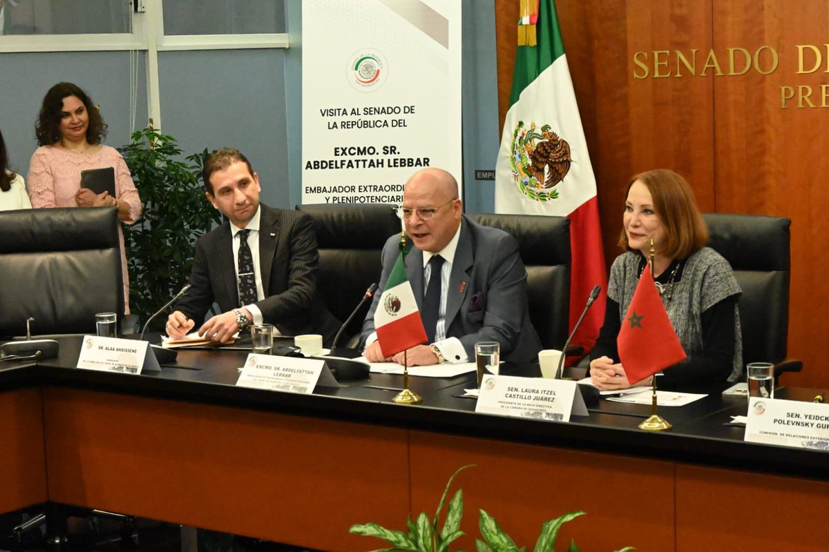 Tuvimos el honor de recibir en el <a href="/senadomexicano/">Senado de México</a> la visita del embajador del Reino de Marruecos, Excmo. Abdelfattah Lebbar. 

Las conversaciones que sostuvimos reafirmaron la amistad histórica entre México y el Reino de Marruecos; una relación que supera distancias geográficas y