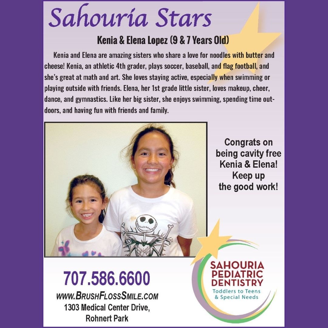 Community_Voice's tweet image. Congratulations to this month&apos;s Sahouria Stars, Kenia &amp;amp; Elena!

brushflosssmile.com #dental #pediatricdentistry #sahouriastars #supportlocal #sonomacounty #RohnertPark #yourcommunitynewspaper #wevegotyoucoveredsonomacounty