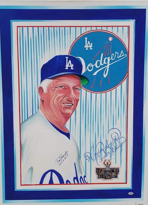 CDAEMFILMOSFERA's tweet image. Art of the Day! &quot;Tommy Lasorda&quot;. Buy at: ArtPal.com/cerdandesigns?…