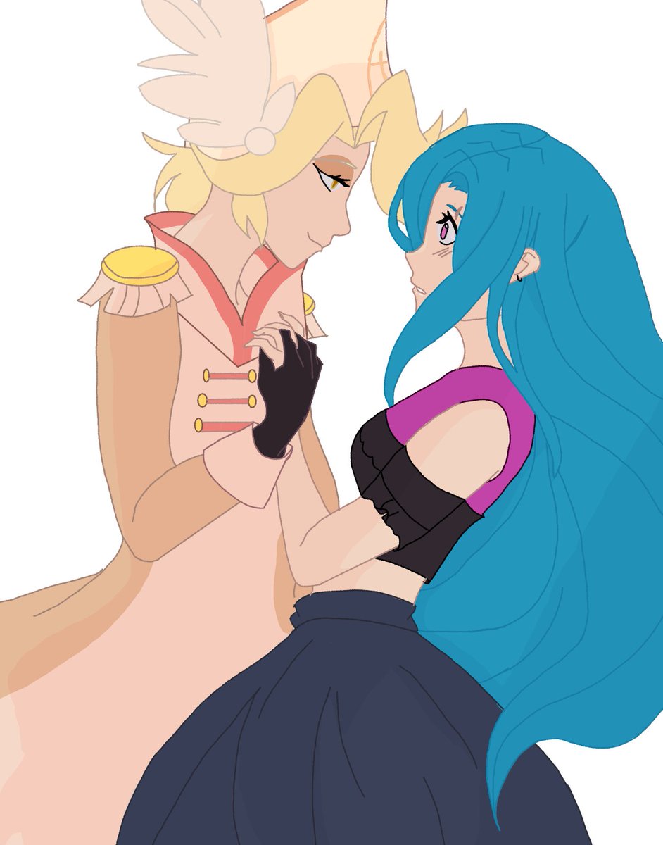 a fun cute angel showed up <3. base by <a href="/kisa_wayne/">kisa-waye</a>  abel from hazbin hotel and my model drawn by me <3