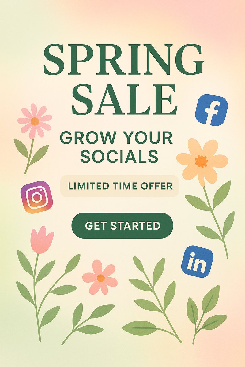 THEF0UNDERSHUB's tweet image. 𝗦𝗽𝗿𝗶𝗻𝗴 𝗵𝗮𝘀 𝗼𝗳𝗳𝗶𝗰𝗶𝗮𝗹𝗹𝘆 𝘀𝗽𝗿𝘂𝗻𝗴 — 𝗮𝗻𝗱 𝘀𝗼 𝗵𝗮𝘃𝗲 𝘁𝗵𝗲 𝘀𝗮𝘃𝗶𝗻𝗴𝘀! 🌱

✨ Ready to spring into growth? Check out our offer here ➡️go.socialposter.agency/t21cf88

#SpringSale #SocialMediaMarketing #SocialPoster #GrowYourBrand