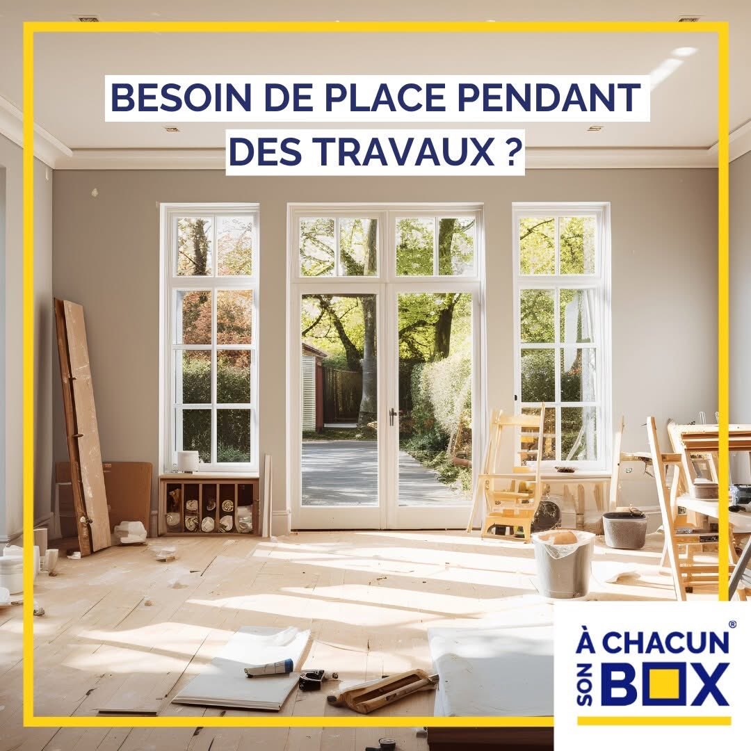 Travaux en cours ?

Vous rénovez ou réaménagez votre maison ?

Avec #achacunsonbox Caudan et Rezé, vous pouvez vous concentrer sur vos travaux sans vous soucier de l’encombrement.

Réservez dès maintenant : achacunsonbox.com

#Rénovation #EspaceDeVie #Travaux #Rangement
