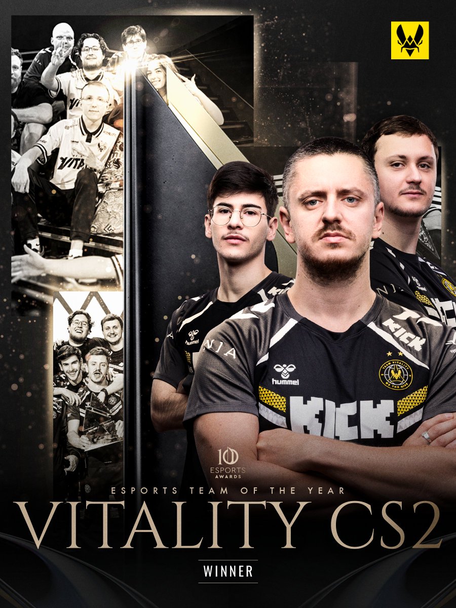 esportsawards's tweet image. The winner of the Esports Team of the Year award is...

@TeamVitalityCS

Congratulations!