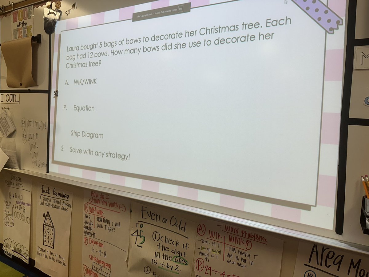 GSiclla's tweet image. Math Routines: Word Problem Wednesdays! 🎉😊✏️ #GardensElem #PISDMathChat
