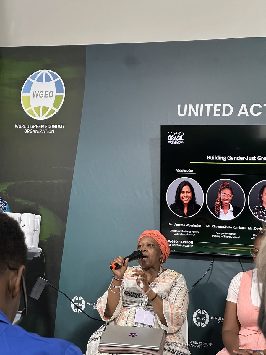 WogemU's tweet image. Day3 @Cop30noBrasil  our ED has been following keenly on #GAP  #JustEnergyTransition and #ClimateFinance. It’s very sad that after 30 years of #COPs and 10 years of #ParisAgreement we are still discussing #Gender as a thematic area. It shd be a non negotiable priority.