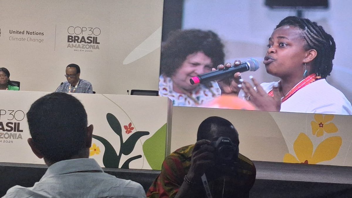 WogemU's tweet image. Day3 @Cop30noBrasil  our ED has been following keenly on #GAP  #JustEnergyTransition and #ClimateFinance. It’s very sad that after 30 years of #COPs and 10 years of #ParisAgreement we are still discussing #Gender as a thematic area. It shd be a non negotiable priority.