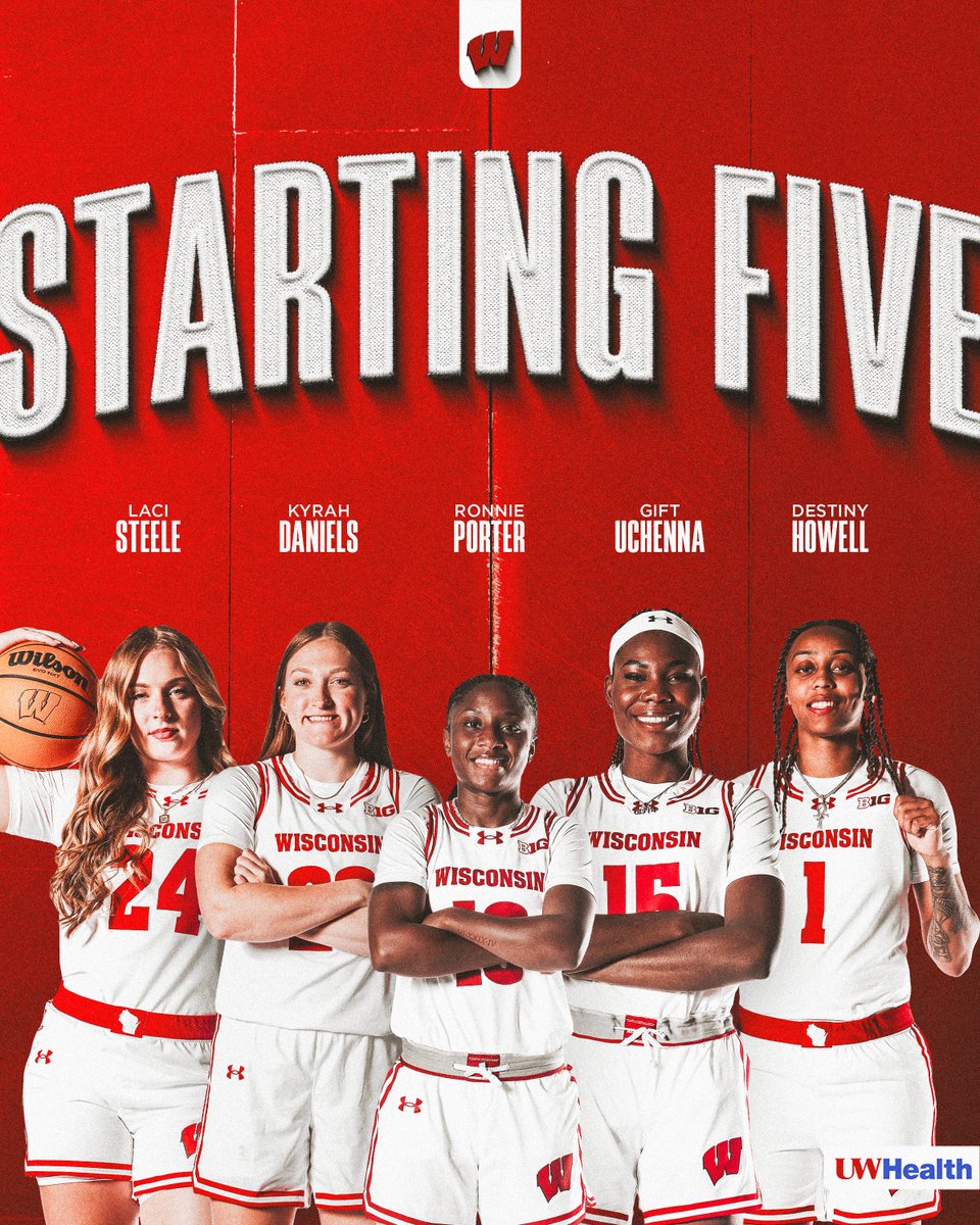 BadgerWBB's tweet image. Our 5️⃣ for the Flames!

#OnWisconsin | @UWHealth