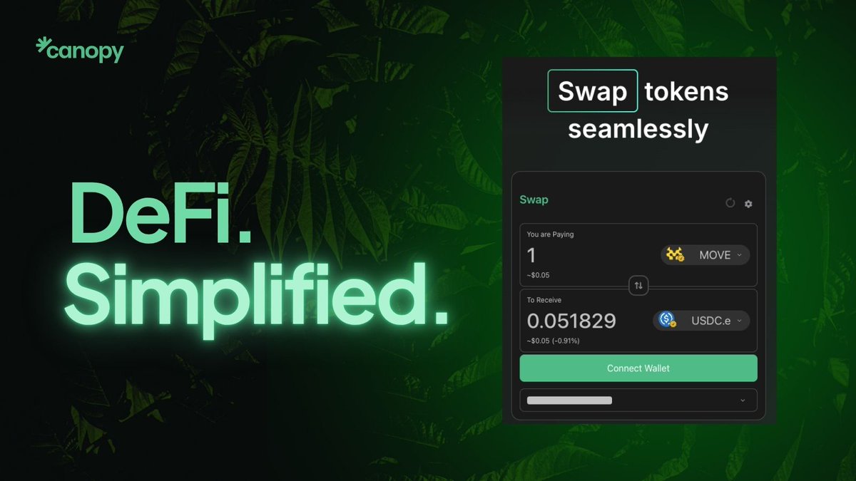 Movement DeFi, simplified.

Canopy brings protocols, strategies, and rewards together in one place.