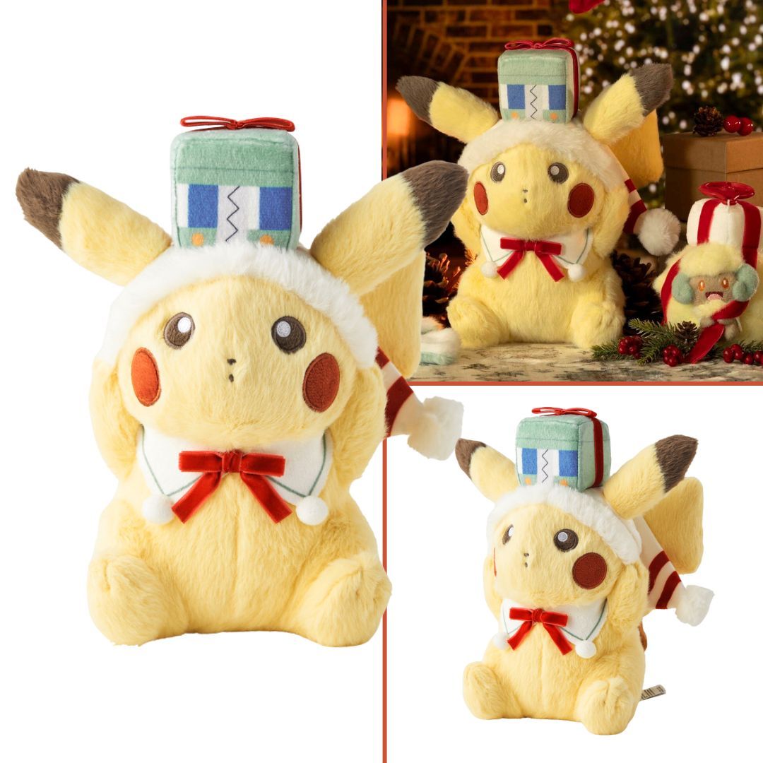Pokémon Holiday Blessings - Plush Pikachu - Available Now at the link below!
🛑 buff.ly/QmTANhM