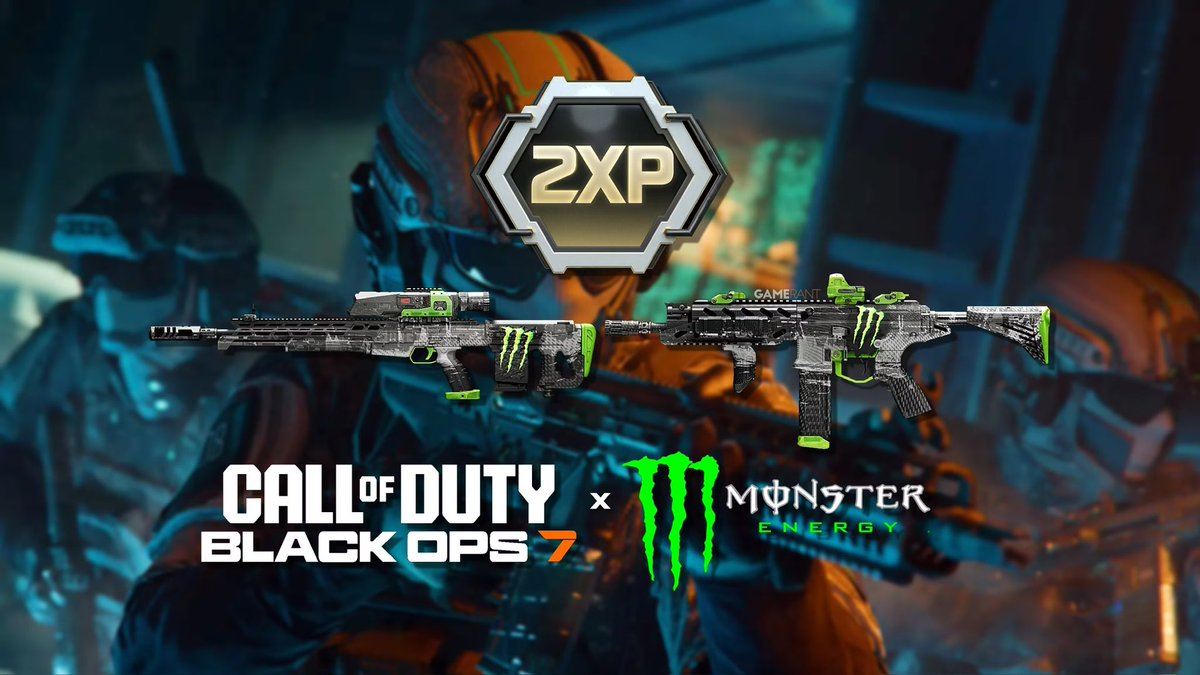 CODBO7Informer's tweet image. We’re sending Monster Energy x Black Ops 7 reward codes to people that LIKE this tweet! 💚