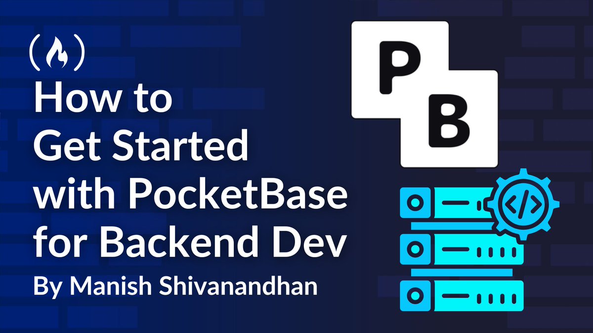 freeCodeCamp's tweet image. PocketBase is an open source back end written in Go.

You can use it to set up a complete backend with database, authentication, file storage, and real-time updates – in one executable file. 

In this guide, @manishmshiva walks you through installation, extending it with…
