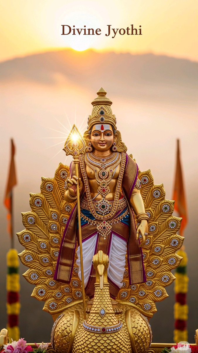 Vadicwarrior's tweet image. Peace in form, power in essence—Murugan’s strength speaks softly. 🌺🔥