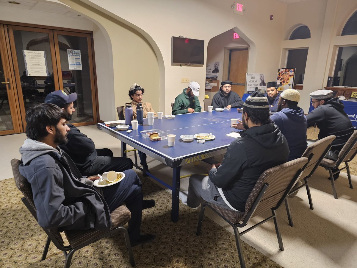 #Muslimyouth of <a href="/AMC_Willingboro/">Ahmadiyya Muslim Community-Willingboro</a> at Salat and Brotherhood.
 #muslim