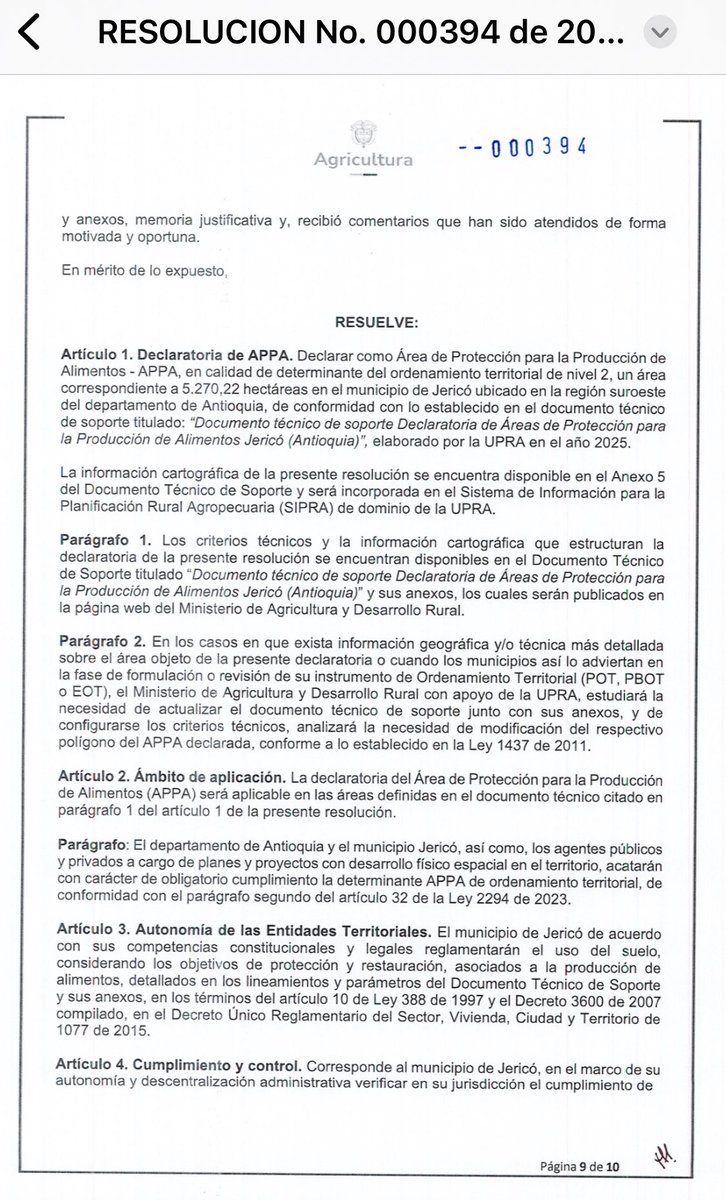 Y llegó el día en el que Petro nos iba a mandar a decir que sembrar, sin conocer nuestra tierra ni conocer nuestras vocaciones imponiendo las APPA en Jericó.
#NoALasAPPA <a href="/AndresJRendonC/">Andrés Julián</a> <a href="/AlvaroUribeVel/">Álvaro Uribe Vélez</a> sálvennos de esta yugo y de este ataque tan despiadado del Gobierno