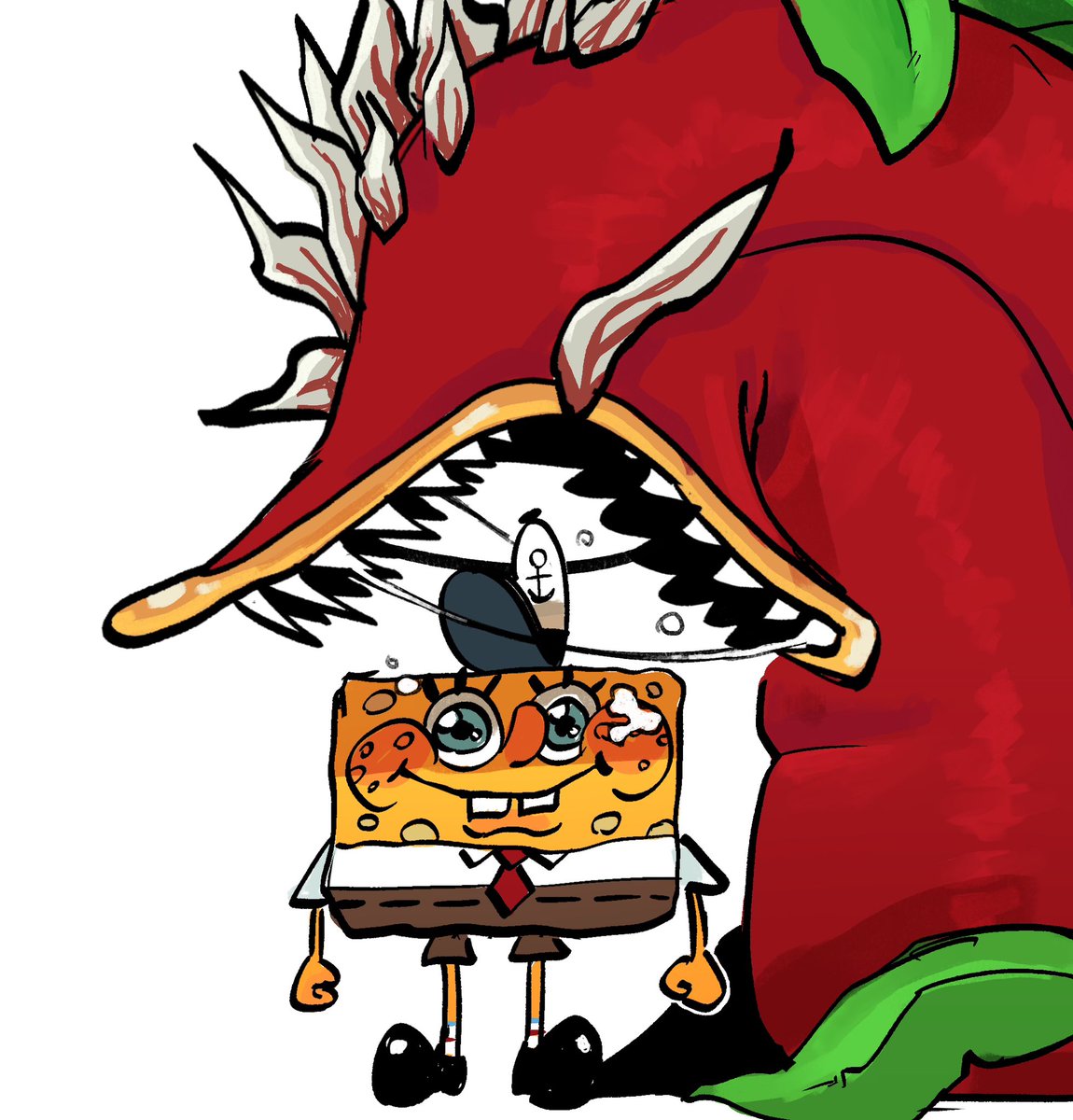 pucca1878's tweet image. THIS IS A REFERENCE LOL #PvZFUSION  #spongebob #Cherryzilla
