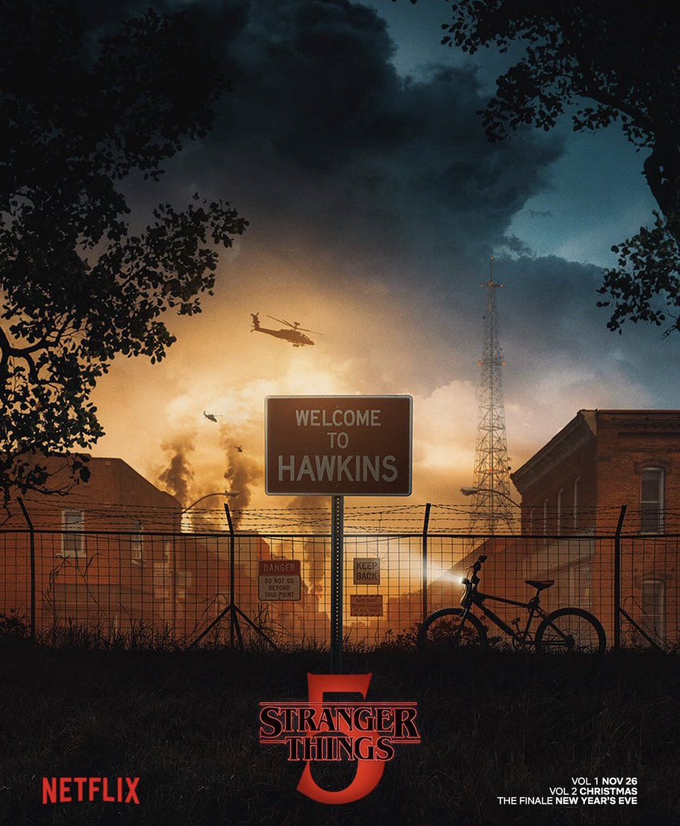New poster for season 5!!

"ONE WEEK." #StrangerThings5