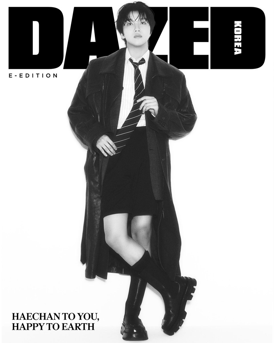 HAECHAN TO YOU, HAPPY TO EARTH 

2025 E-Edition Cover of &lt;DAZED&gt; KOREA

해찬이라는, 존재만으로. 우리가, 내가, 네가 사랑할.  

Haechan, a presence that, by simply existing, becomes the one we, I, and you will love.

#해찬 #HAECHAN