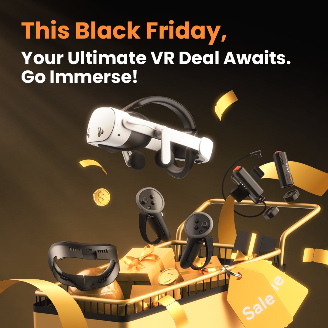 KIWIdesign_shop's tweet image. 🔥 Black Friday is almost here! 🔥
Get ready for massive discounts(save up to 50% OFF on our best VR gear) and exclusive surprises!
Shop now on the KIWI design official store or our Amazon shop
🖤 Don’t miss out — deals go fast!
#KIWIdesign #BlackFriday #VRaccessories  #Amazon