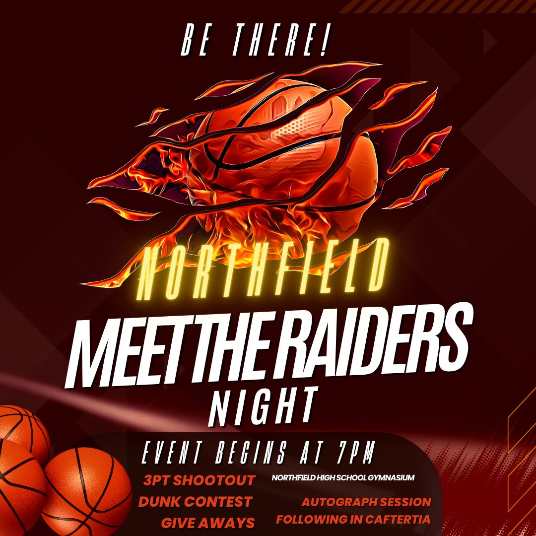 NHSRaidersGBB's tweet image. Excited to kick off the season with Meet the Raiders 2025! Tomorrow night, November 20th…7pm. Be there