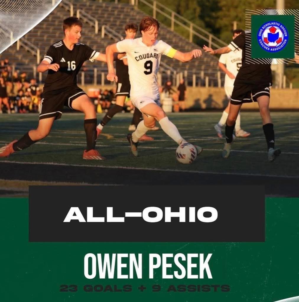 LCcougarSoccer's tweet image. Congrats to Owen Pesek on being named to the All Ohio team!
#UpTheGreen #Family
@LCCougarsAD @lakecatholic
