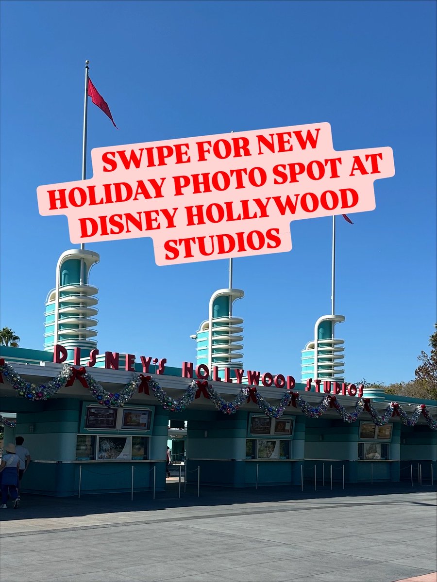 Rob_Volpe's tweet image. Happy Holidays 🎄from Disney Hollywood Studios!

This new photo spot is right when you walk into the park to the left. It&apos;s a nice setup to grab a good holiday photo!

#disneyhollywoodstudios #disneyparks #holidayphoto #floridachristmas #cutecouple