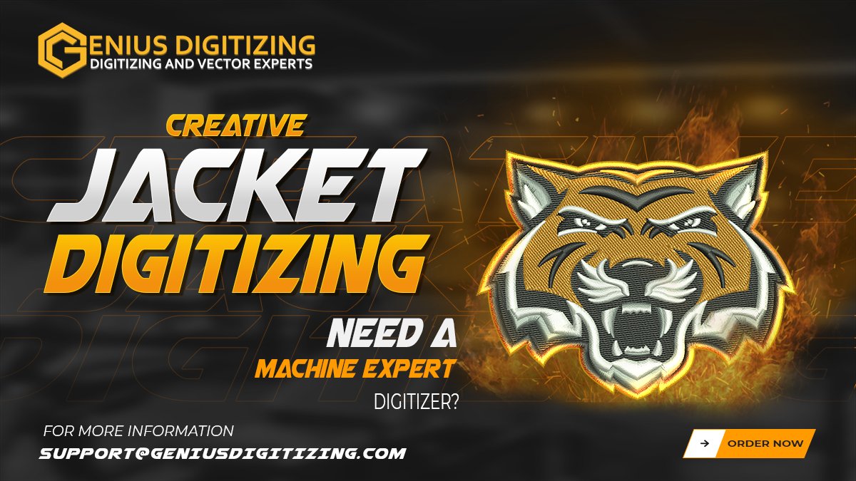 GeniusDigitizng's tweet image. Every stitch tells a story. Jacket back digitizing that stands out.
#jacketdigitizing #embroiderydigitizing #customembroiderydigitizing #logodigitizing