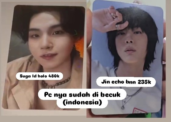 riikamyg93's tweet image. wts | want to sell 🇺🇸♡
On pict
✨Harga bersih us
❌ Tax 15k-20k/pc
❌Not sensitif buyer
❌GO
🐰Claim by komen or dm
🌼Condi by dm
tags. want to sell bangtan pc
Tg. Wts BTS Ina Photocard PC, MPC
#btswts #wtsbts